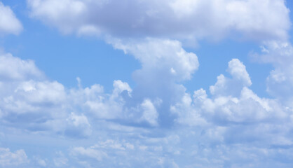 Blue sky background with clouds