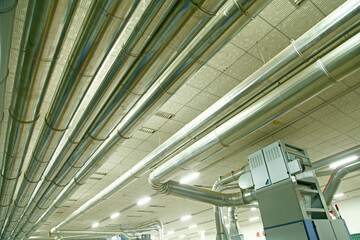 Industrial pipeline equipment of the factory