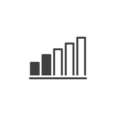 Fototapeta premium Wireless connection level vector icon. filled flat sign for mobile concept and web design. Network signal indicator glyph icon. Symbol, logo illustration. Vector graphics