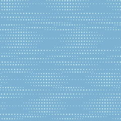 Abstract seamless blue pattern. Background with uneven noise, dots. Vector flat simple illustration.