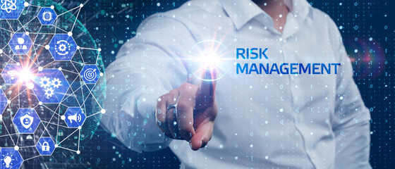 Risk Management and Assessment for Business Investment Concept. Business, Technology, Internet and...