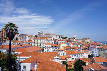 Fototapeta na wymiar Lisbon, panoramic city views, Alfama