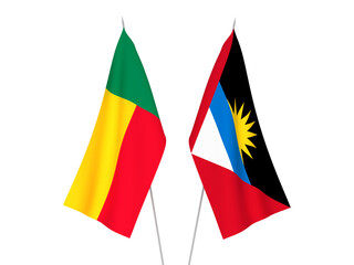 Benin and Antigua and Barbuda flags