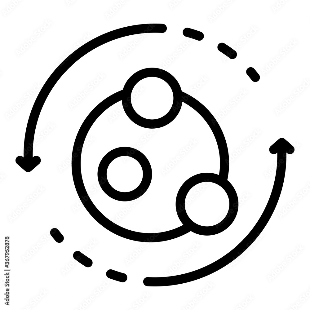 Poster digestion bacteria icon. outline digestion bacteria vector icon for web design isolated on white bac