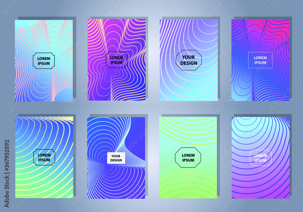 Aufkleber abstract modern background. geometric shapes and lines. colorful gradient vector texture