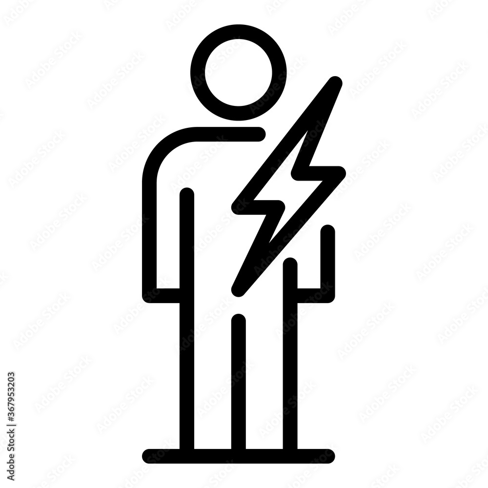 Aufkleber fast man digestion icon. outline fast man digestion vector icon for web design isolated on white bac