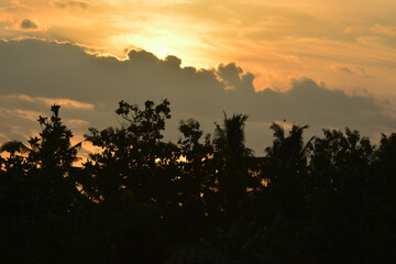 Fototapeta premium sunset in the mountains