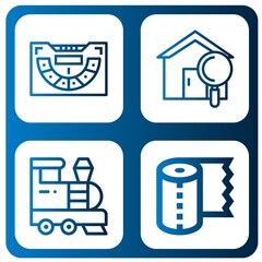 objects simple icons set