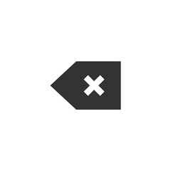 Backspace icon. Back button symbol modern, simple, vector, icon for website design, mobile app, ui. Vector Illustration