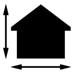 Dimension of house icon