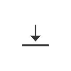 Vertical align bottom icon. Display option symbol modern, simple, vector, icon for website design, mobile app, ui. Vector Illustration