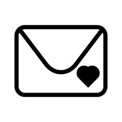 Love envelope icon