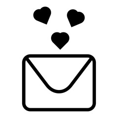 Love envelope icon