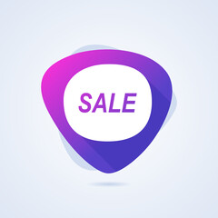 Vector Abstract Modern Sale Label