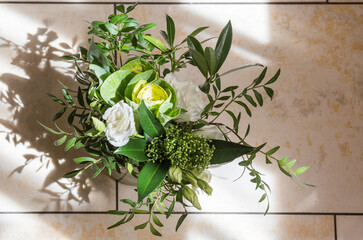 bouquet of fresh herbs
