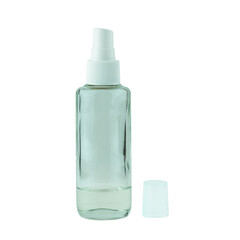 Disinfectant covid 19 ,spray alcohol on white background.