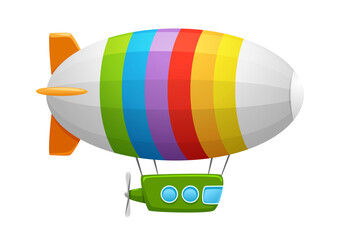 cute colored toy airship	