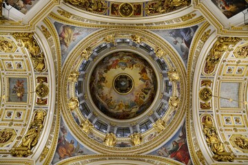 St. Isaac's Cathedral in St. Petersburg. Cathedral of the Monk Isaac of Dalmatia. Russia.