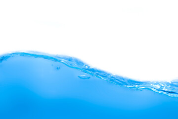 Water droplets moving in waves