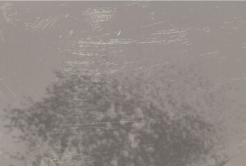Summer background of plant shadows. The shadow of a Apple branches on a gray wall. Mockup