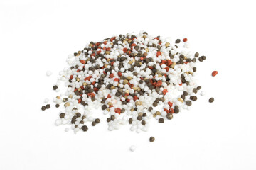 Chemical fertilizer isolated on a white background.