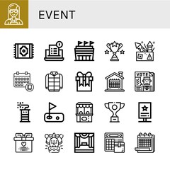 event icon set