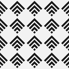 Seamless abstract geometric pattern with striped elements of rhombus - 367960229