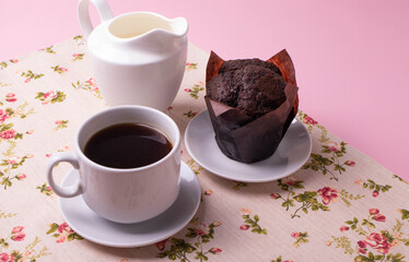 vintage rustic coffee break concept