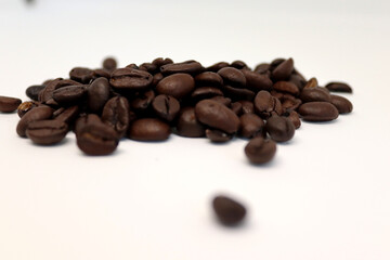 Roasted coffee beans for espresso 
