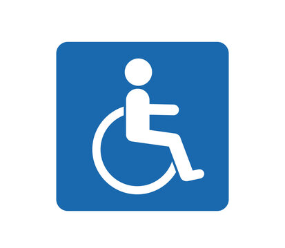Wheelchair  icon.  Disabled handicap  icon.  Disability sign  icon. 