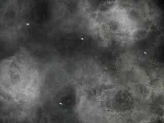 Black and white space with stars. Space background.