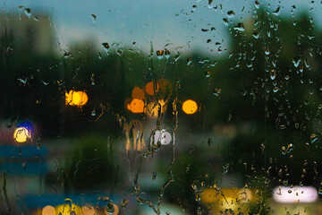 abstract blur raindrops