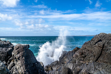 The beautiful coast next to Carrickabraghy Castle - Isle of Doagh, Inishowen, County Donegal - Ireland