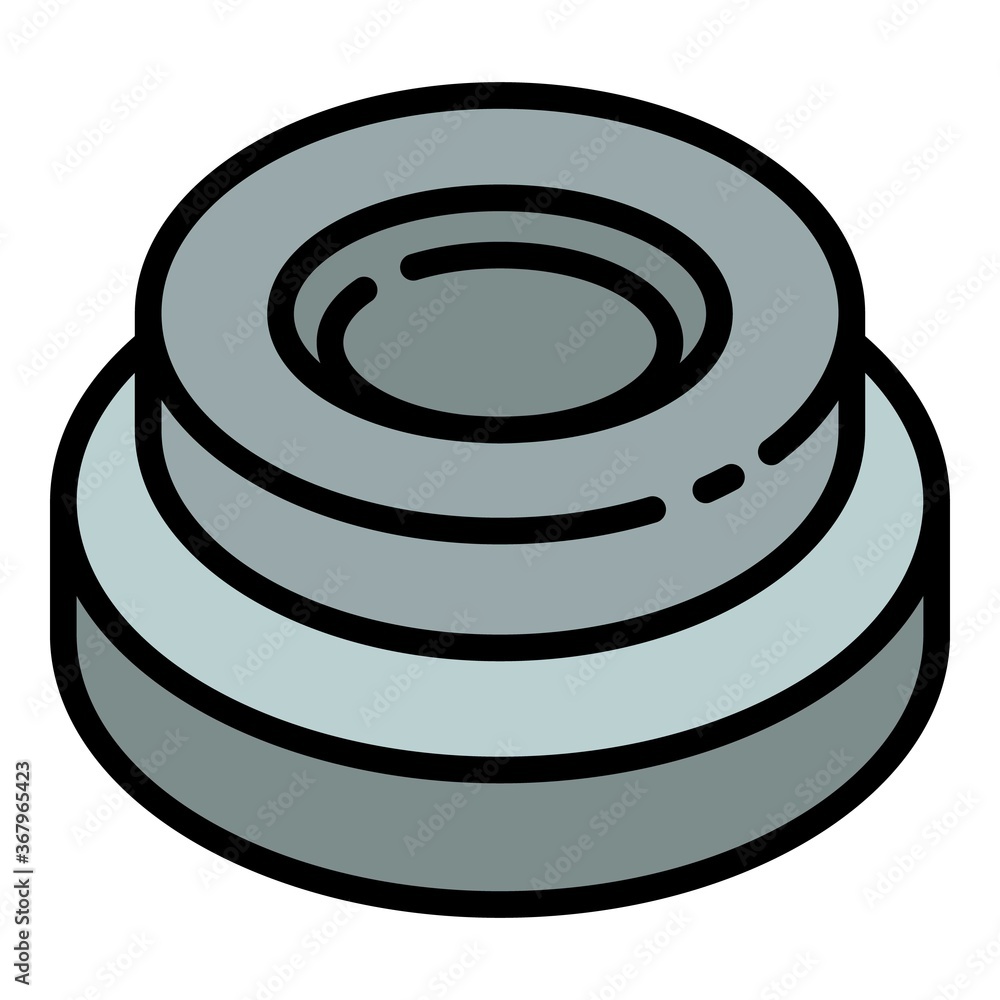 Aufkleber dumbell icon. outline dumbell vector icon for web design isolated on white background
