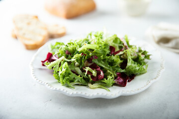 Healthy mixed green salad