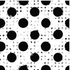 Seamless pattern with speed lines, halftone dots , circles . minimalistic poster with striped Design elements .Repeating Vector stripes .Geometric shape. Dynamic geometrical Endless overlay texture.