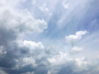 natural white sky with clouds