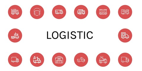 logistic icon set © Natalia