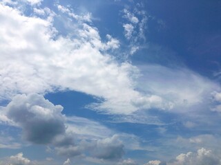 blue sky and clouds