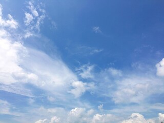beautiful blue sky with clouds background