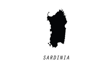 Sardinia map vector illustration
