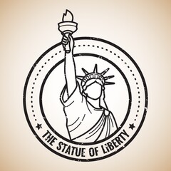the statue of liberty label