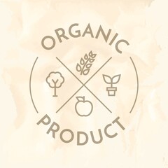 organic product label