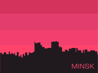 Minsk City Sunset