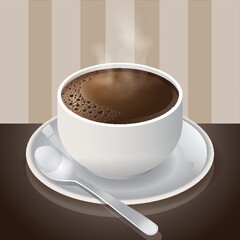 a cup of coffee