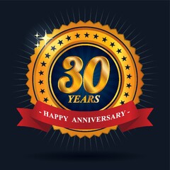 happy anniversary label design