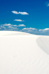 white sand in porto pino beach, sardinia
