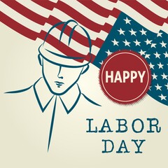 happy labor day poster