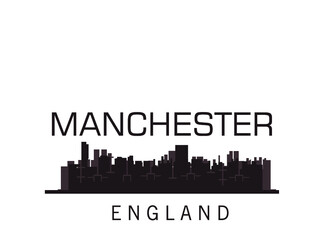 Fototapeta premium Manchester,England city cityscape, skyline 
