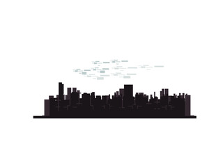 Vector Liverpool city silhouettes